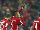 Záloník Bayernu Mnichov Thiago Alcantara otevel v utkání proti Leverkusenu...