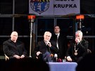 Miloš Zeman je prvním českým prezidentem, který Krupku oficiálně navštívil.