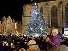 Slavnostní rozsvcování vánoního stromu v centru Plzn (27. listopadu 2016)