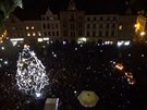 Rozsvícení vánoního stromu v Liberci pihlíelo nkolik tisíc lidí (27....