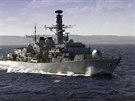 Britská válečná fregata HMS Somerset. Jedna z lodí, které za sedm let začne...