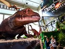 V�stava Dinosau�i na �et�zu l�k� do brn�nsk�ho Technick�ho muzea davy dosp�l�ch...