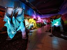 V�stava Dinosau�i na �et�zu l�k� do brn�nsk�ho Technick�ho muzea davy dosp�l�ch...