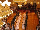 Snímek z Rakouského plesu v Paláci ofín.