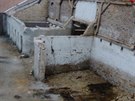Práce na obnov stodoly, kterou farnosti v Dubu nad Moravou vrátili v...