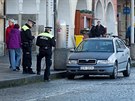 M�stsk� policie se na n�m�st� P�emysla Otakara II. v Bud�jovic�ch zam��ila na...