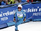 Nina Loesethová vyhrála první kolo obího slalomu v Killingtonu.
