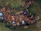 Takto vypadá vesnice podle satelitních snímk nyní (25. listopadu 2016).