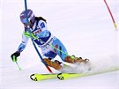 árka Strachová na trati slalomu v Killingtonu