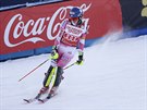 Mikaela Shiffrinová v cíli slalomu v Killingtonu