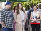 Scott Patterson, Lauren Grahamová a Alexis Bledelová v seriálu Gilmore Girls: A...