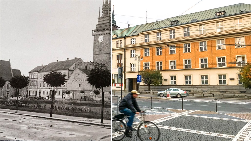 Pardubická Zelená brána p�ed první sv�tovou válkou a v sou�asnosti
