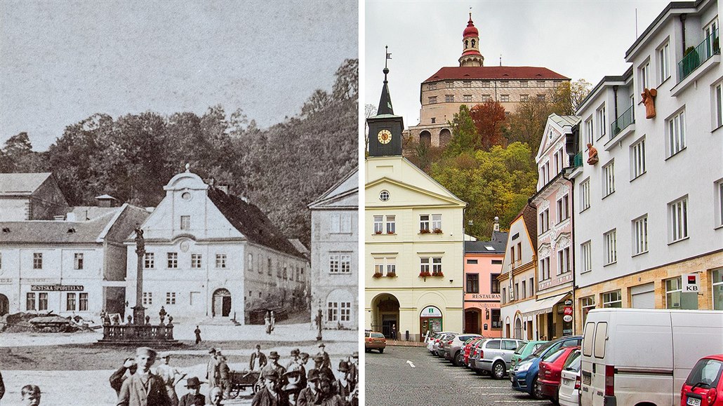 Náchod kolem roku 1893 a v sou�asnosti
