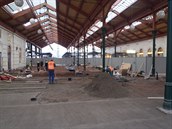 Rekonstrukce odjezdové haly Masarykova nádraí.