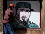 Kubánci dávají najevo svůj smutek z úmrtí dlouholetého vůdce různými způsoby....