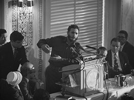 Revolucionář a dlouholetý prezident Kuby Fidel Castro. Fotografie z dubna 1959.