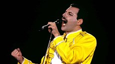 Freddie Mercury v roce 1986 během jednoho z koncertů skupiny Queen