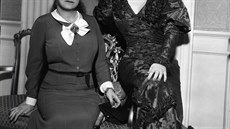 Helena Rubinsteinová s hollywoodskou herekou Mae Westovou (1934)
