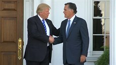 Donald Trump a neúspný prezidentský kandidát z roku 2012 Mitt Romney