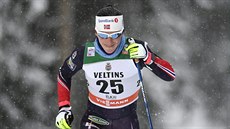Marit Björgenová v kvalifikaci na úvodní sprinterský závod Svtového poháru ve...