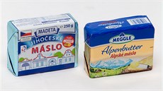 Jihočeské máslo od Madety bylo téměř vždy dražší než Alpenbutter od bavorské...