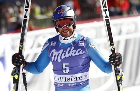 Norsk lya Aksel Lund Svindal v cli superobho slalomu ve Val d'Isere