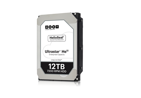 12TB disk Western Digital naplnný Heliem