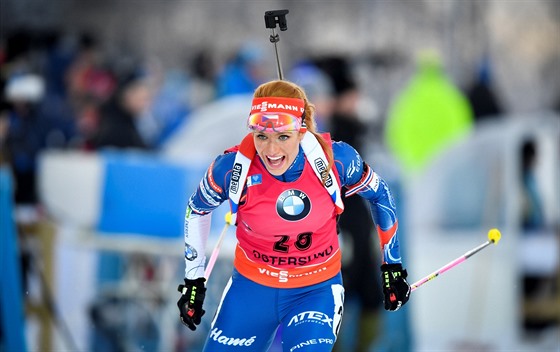 Gabriela Koukalov svit pro bronz ve sprintu v stersundu.