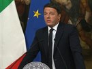 Italský premiér Matteo Renzi oznámil rezignaci