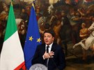 Matteo Renzi  po vyhláení výsledk referenda (5. prosince 2016)
