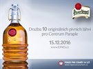 Výroba aukních lahví Pilsner Urquell