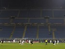 Fotbalový zápas Inter Milán - Sparta se hrál ped takka prázdným stadionem San...