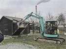 Demolice zahr�dk��sk� kolonie v Jate�n� ulici v Plzni, kterou v posledn�ch...