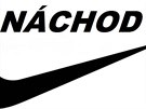 Parodie na nov logo Nchoda od Radka Bendy si vypjila symbol znaky Nike.