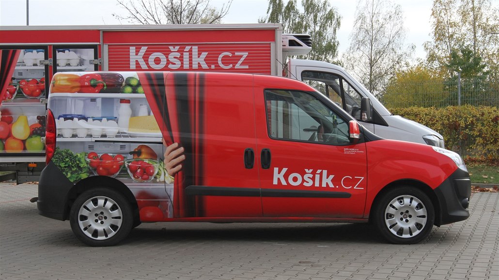 Vozy potravinového e-shopu Košík.cz