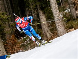Veronika Vtkov na trati sprintu v Pokljuce