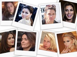 Celebrity s make-upem a bez šminek