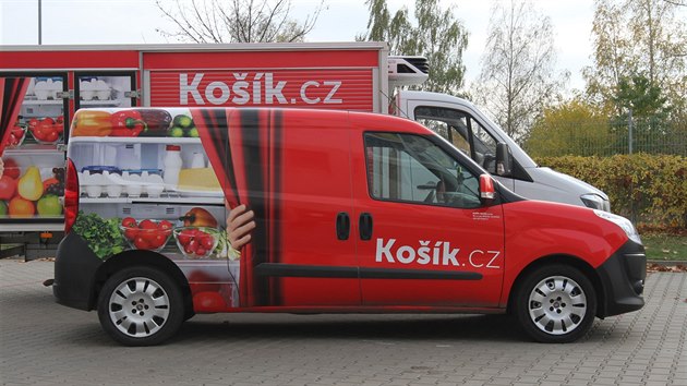 Vozy potravinového e-shopu Koík.cz