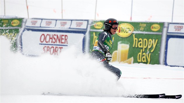 Sofia Goggiov v cli superobho slalomu v Lake Louise.