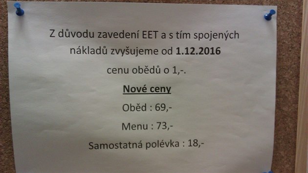 Zdraen kvli EET? V jdeln U Hrbka na praskm Andlu jen o korunu. Dneska...