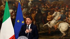 Matteo Renzi  po vyhláení výsledk referenda (5. prosince 2016)