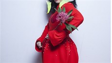 Zpvaka Björk bhem hudebního festivalu, který se odehrál letos na podzim  v...