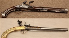 Souástí ukradené sbírky byly napíklad kesadlová pistole Keiser in Wienn...