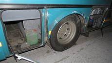 Snímek k pípadu ukradeného autobusu, s ním neznámý pachatel ve stedu 7....