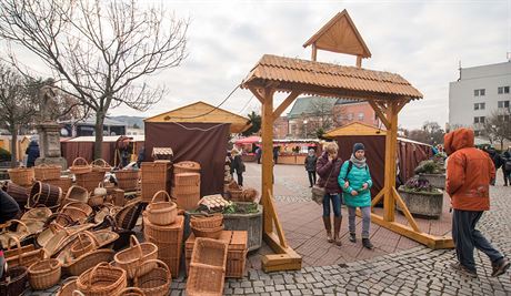 Vánoní trhy na námstí Míru ve Zlín. (listopad 2019)