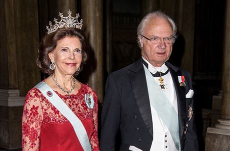 vdsk krlovna Silvia a krl Carl XVI. Gustaf (Stockholm, 11. prosince 2016)