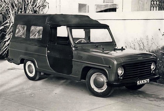 Pákistánský automobil Skopak vyráběný v letech 1970/71 na podvozku Škoda...