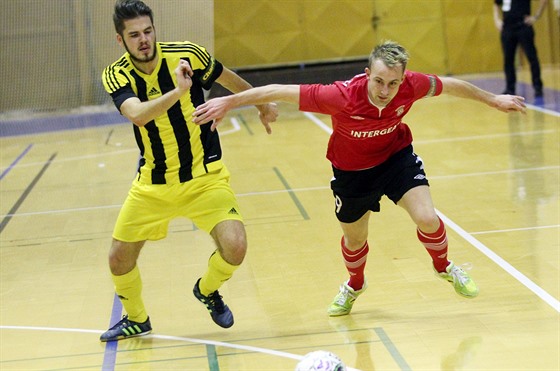 Momentka z futsalového utkání Chrudim - Vysoké Mýto.