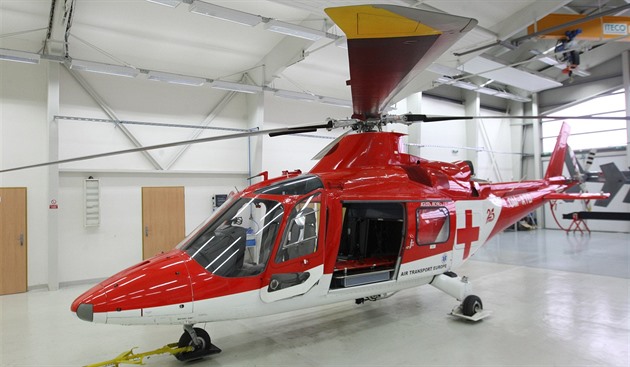 Vrtulník Agusta A109 K2 slovenské spolenosti Air Transport Europe, která zane...