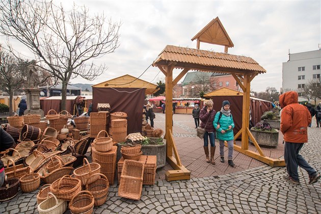 Vánoní trhy na námstí Míru ve Zlín. (listopad 2019)